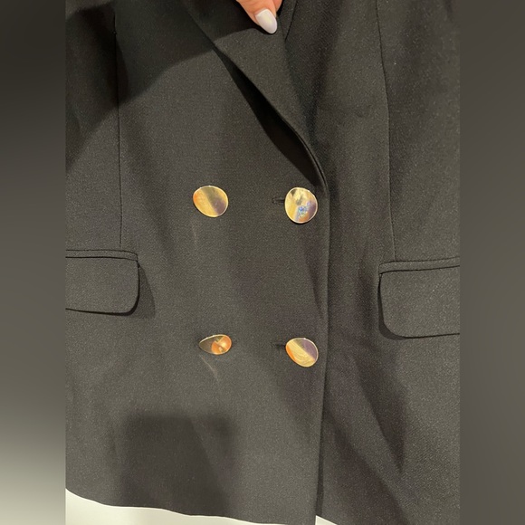 Zara double  breasted blazer with gold button - Picture 6 of 12